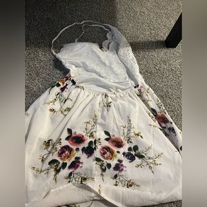 One piece backless dress